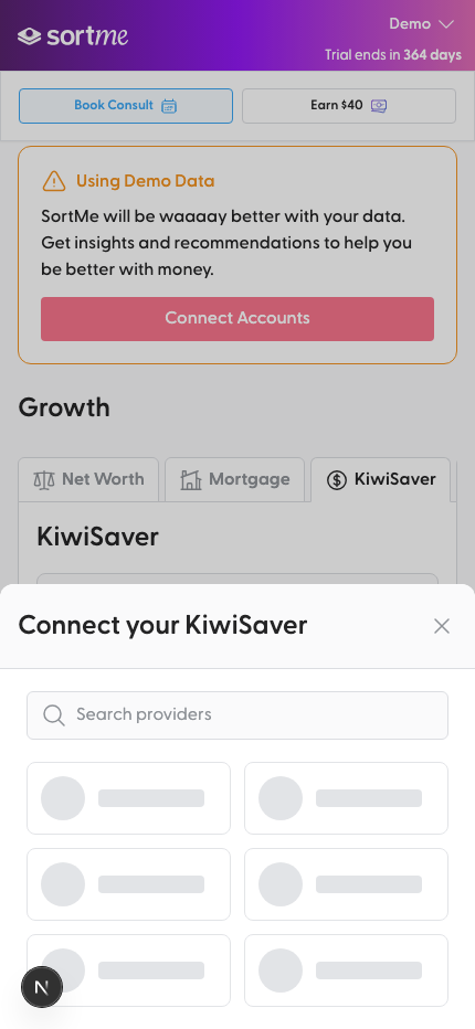 Picker: provider list loading (mobile)
