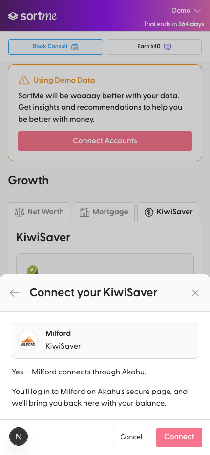 Picker: Milford connects (mobile)