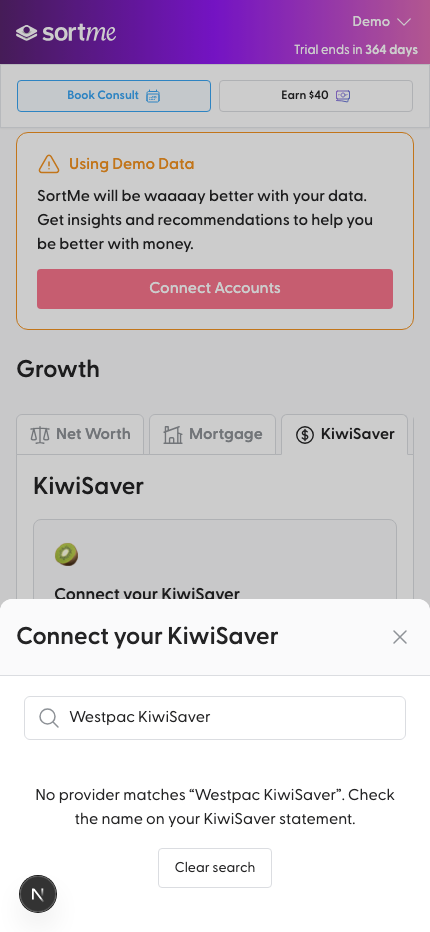 Picker: no provider matches (mobile)