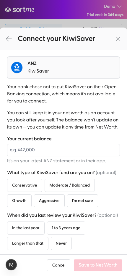 Picker: ANZ cannot connect (mobile)